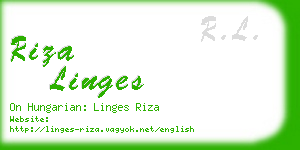 riza linges business card